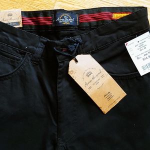 Men's Slim Black Chino Dress Pants
